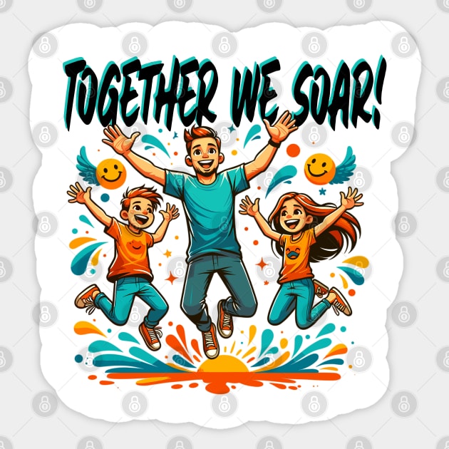 Joyful Jumps: Family Fun Day Sticker by WEARWORLD